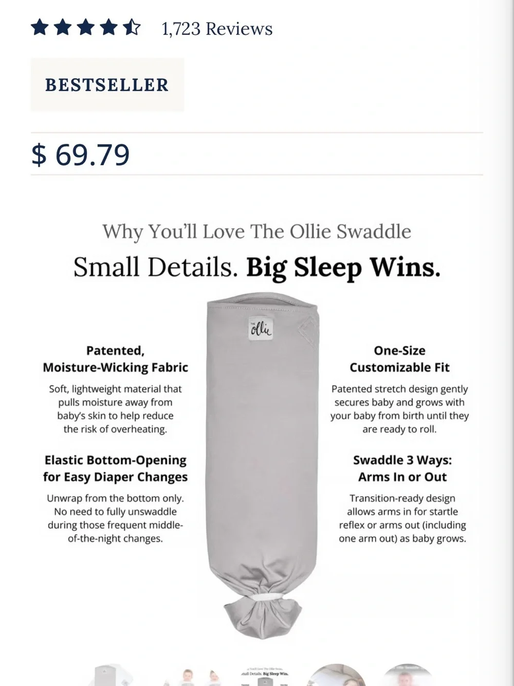 The Ollie World ollie® swaddle